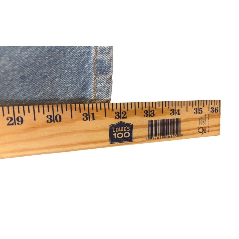 Kancan‎ Jeans Womens 30 90s Flare Wide Leg Distressed Hem Light Wash High Waist - Picture 10 of 11